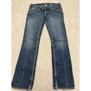 Y2K Women's Silver Jeans Mckenzie Slim Boot Cut Blue Size 30